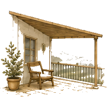 Expansive verandas